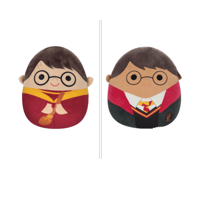 Squishmallow (25cm) Harry Potter in Quidditch robe or school uniform